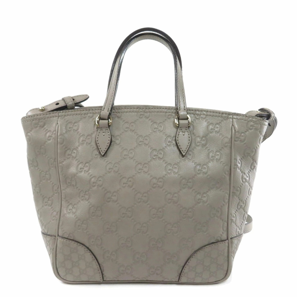 Gucci GG ssima Handbag Shima Leather Black